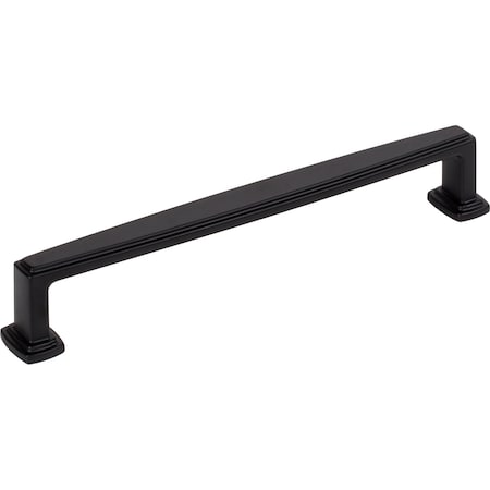 Jeffrey Alexander 160 mm CentertoCenter Matte Black Richard Cabinet Pull, PR 171-160MB